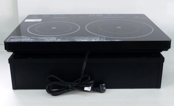 アイリスオーヤマ IHクッキングヒーター【EIH1470V-B】+スタンド