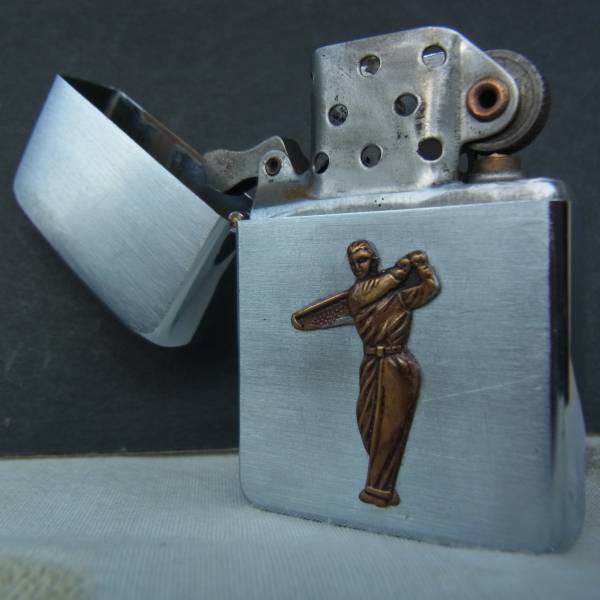 ビンテージZIPPO☆ゴルファー☆バッジ☆1959年ジッポ