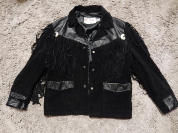 Schott ショット レザーフリンジジャケットL 黒/42