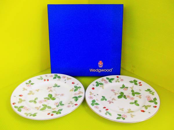 YN5 ウエッジウッド ワイルドストロベリー 22.5㎝ 皿 未使用 ワイルド