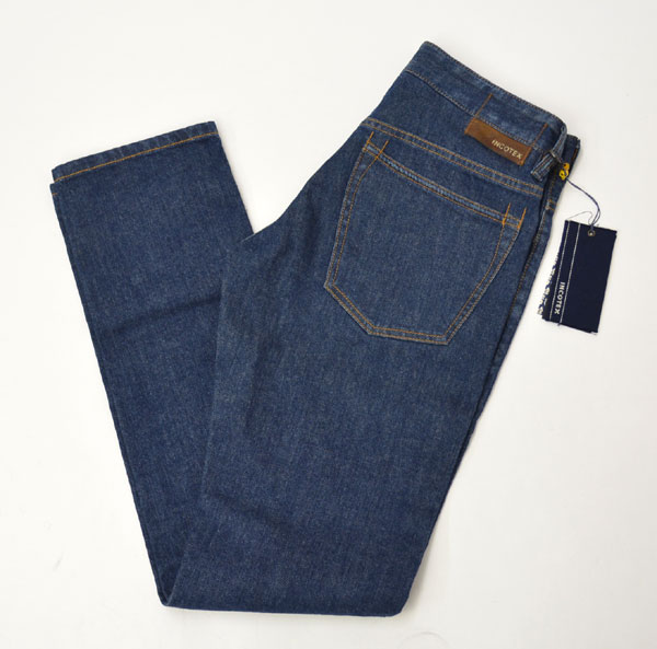 新品インコテックススラックスINCOTEXSLACKSデニムインディゴ32