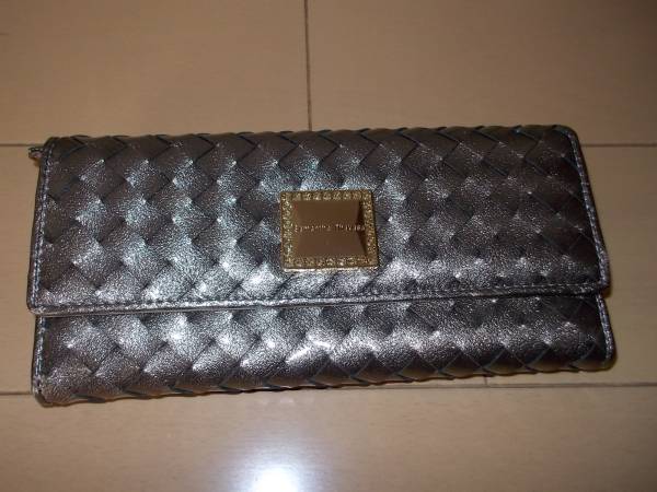 ♪新品サマンサタバサ・エナメルメッシュ牛革長財布・ブロンズ