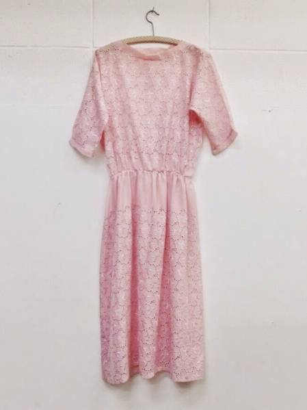 シュガーピンク カットワークレース ワンピース mother eri dept