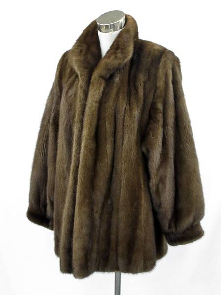 ダークミンク ショートコート レディース 中古25札03