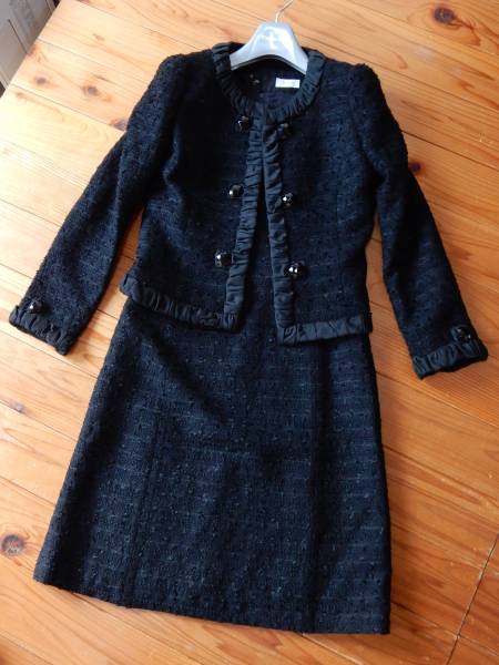 ハロッズ　ワンピーススーツ　黒　2　卒業式　入学式