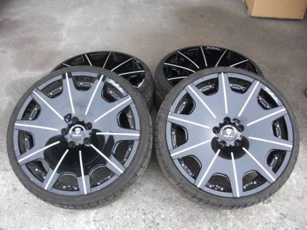 トラフィックスター 20インチ 114.3 9.5J 難有 ブラック 4本