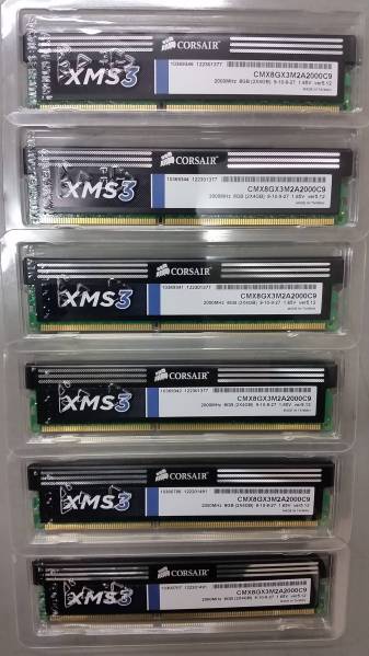 Corsair CMX8GX3M2A2000C9 PC3-16000 4GB 2枚組×3　計24GB_2