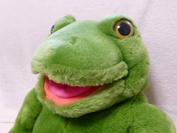 貴重！プレイトーキン カエル ハンドパペット FRITZ