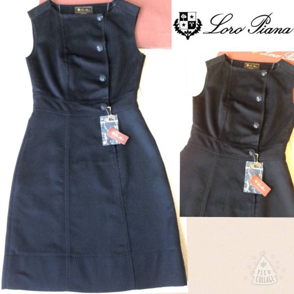 ロロピアーナ⑤新品紙タグ付定価48万カシミア１００％ワンピース