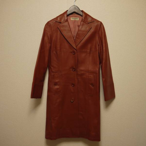 ジョルジュレッシュ ラムレザーコート ブラウン Sサイズ LD