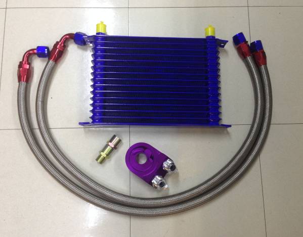 15段コア オイルクーラー KIT 新品　青 JZX90