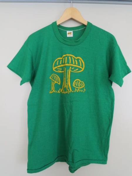 * 80'S ビンテージ ラッセルTシャツ キノコ柄 100%コットン OLD