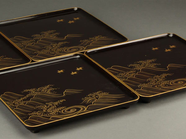 吸物椀 PA452(椀)｜売買された 見返欄蒔絵 吸物椀十客 流 時代漆器 12