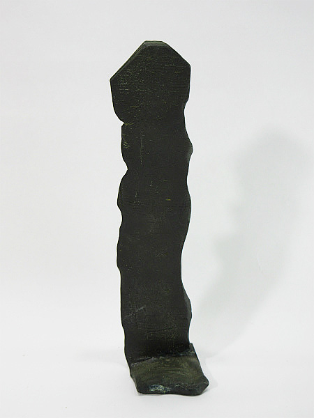 C81 池田満寿夫作 ブロンズ像 「万葉人」 共箱 高さ19cm