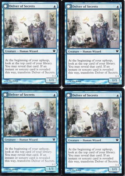 MTG/英語版/FOIL/秘密を掘り下げる者4枚/ FOIL] 秘密を掘り下げる者
