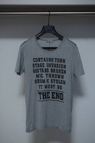 Dior homme 2005a/w THE END T SHIRT GRAY XS 国内正規品 ITALY