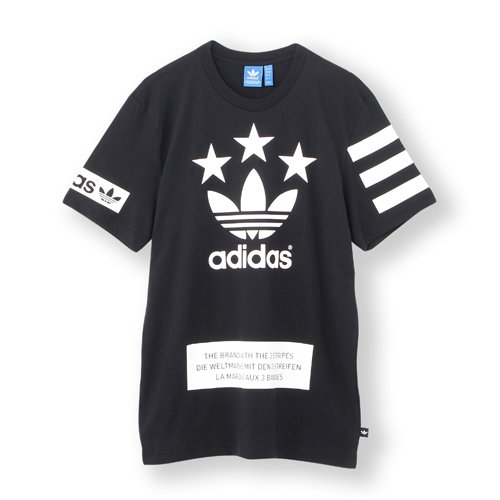 adidas オリジナルス Tシャツ STREET LOGO TEE ブラック Lサイズ