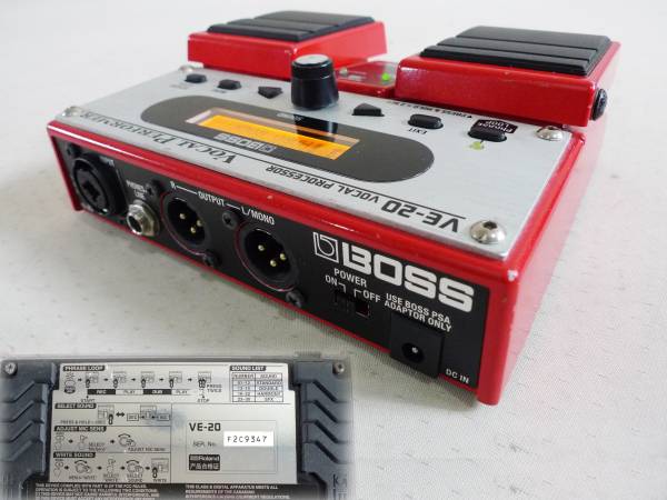 □BOSS VE-20 ボーカルプロセッサー 元箱&取説付 動作品 BOSS VE-20