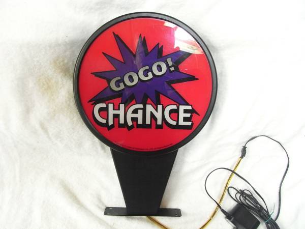 ジャグラー電飾POP 動作品ジャグラーGOGO!CHANCE 大型電飾看板