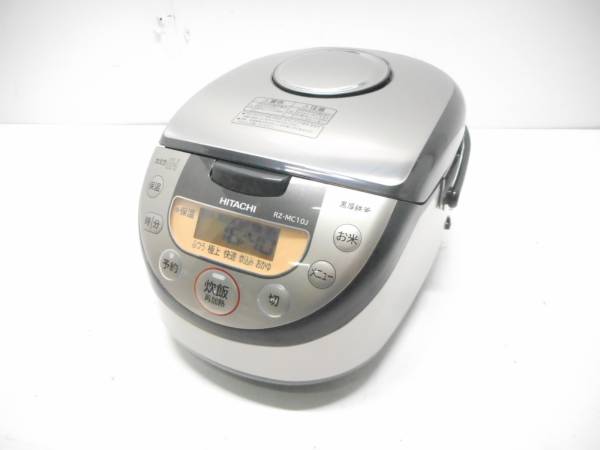 日立 極上炊き 黒厚鉄釜 RZ-MC10J IH炊飯器 5.5合 15年△29
