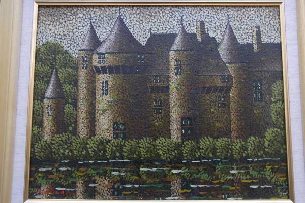 【真作】F6号油絵　池田　千鶴子「水辺の城」検索　鑑定骨董時代趣味収集 絵画買取・販売の小竹美術 池田秀郎「静物」油絵・F6号 藤野千鶴子「花」油絵・F6号 満寿夫 の作品買取・査定｜無料査定｜骨董品買取 緑和堂