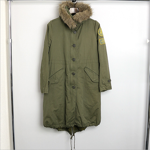 HYSTERIC GLAMOUR ヒステリックグラマー モッズコート カーキ F