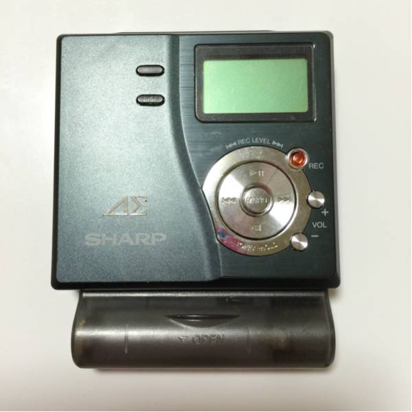 SHARP Auvi MDレコーダー MD-DR77-B 動作品 シャープ Auvi MD-DR77