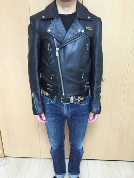 Lewis Leathers Lightning ブラック 38 ルイスレザー ライトニング 38 