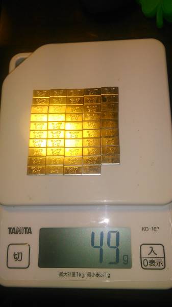 12%金パラ 49g 石福金属 歯科　送料無料　