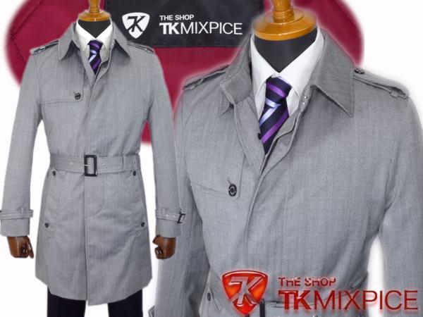 873○TK MIXPICE○ライナー付きヘリンボーントレンチコート XL コート