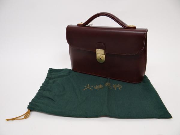 ★１円～★新品★大峡製鞄★ミニダレスバッグ★チョコ★