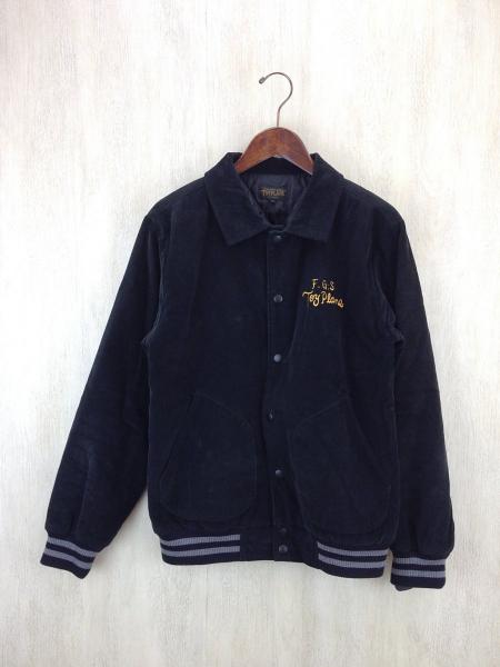 TOYPLANE/スタジャン/L/BLK/コーデュロイ