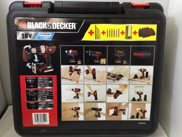 BLACK&DECKER・マルチツール・EV0183 ブラック＆デッカー18V