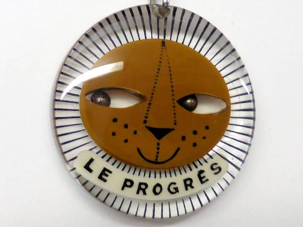 ☆ブルボン・キーホルダー LE PROGRES Lion アンティーク