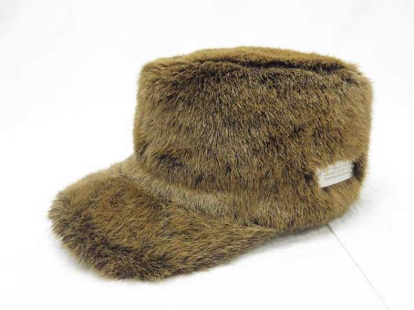 M.W.O.B.H.M ファーキャップ 帽子 起毛 ブラウン ☆