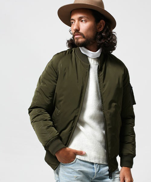 ナノユニバース×西川ダウン×秋元梢【L】トリプルコラボ リバーシブルMA