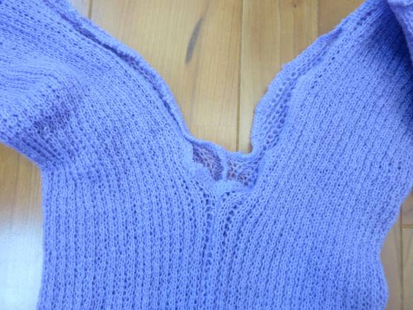 イーバレリーナ バレエ セーター トップス 紫 大人用_3