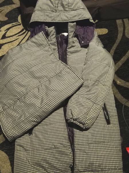 a.i.n＊L＊美品＊ダッカー付き＊おんぶチェックママコート