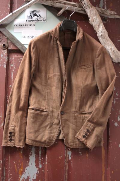 希少iroquoisイロコイ ダメージ色むら加工ジャケット2UNUSED