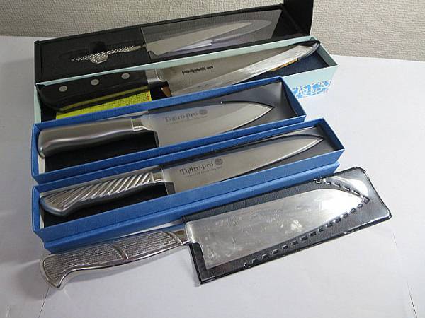 中古 包丁 Tojiro・pro 堺包丁 GLOBAL・PROなど5点セット(13747 未使用