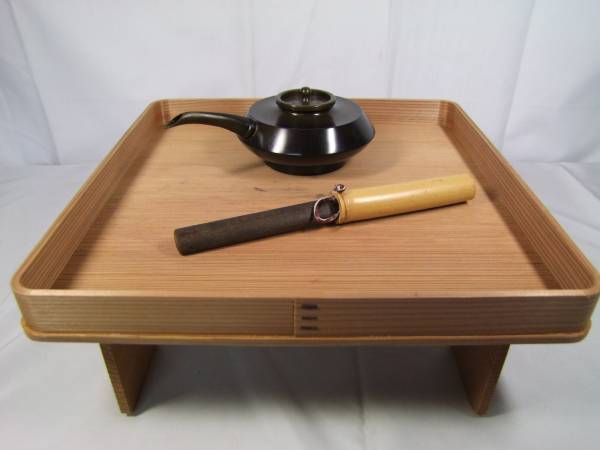 茶道具　花所望セット　銅製水注(水次)　小刀　花台　