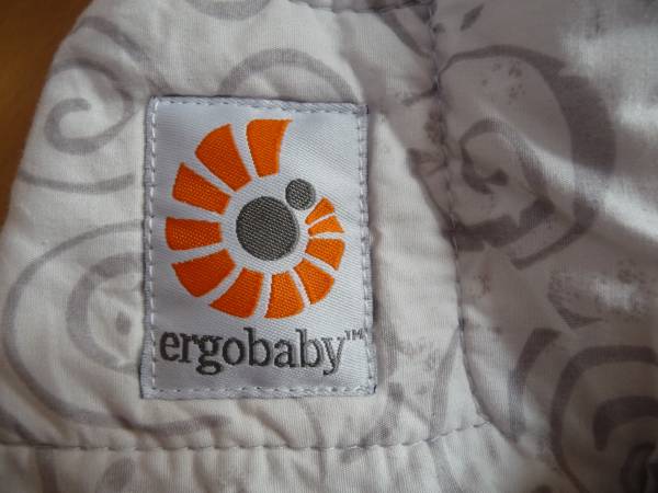 ●中古●エルゴ●インサート●白×グレイ●ERGO●送４００_2