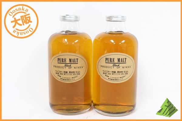 ◇注目! ニッカ ピュアモルト ブラック 500ml 2本セット F