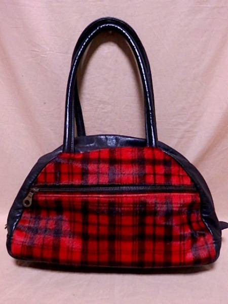 【英国製Jas-M.B.上質ハラコ切替本革レザーミニボストンバッグ】