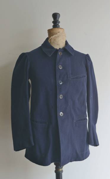 20s30s フランス ビンテージ ワーク ウール ジャケット ネイビー