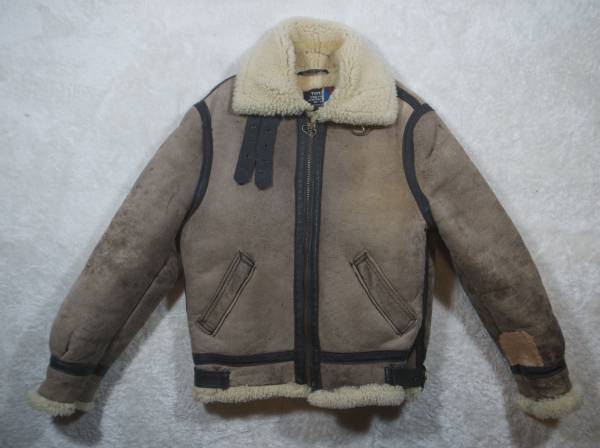 USA製SCHOTT B-3 フライトジャケット 44 特大サイズムートン 1000円