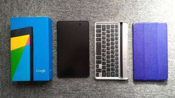 【美品】2013 LTE Nexus7 32GB simフリー Android キーボード付