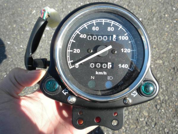KAWASAKI 250TR 純正メーター BJ250F キャブ車 新車時取り外し 250TR