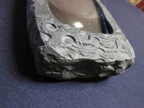 大きい硯　　松と鶴　　　　★　即決