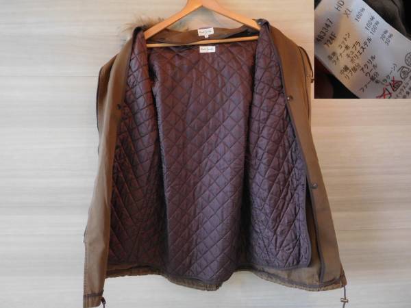 ☆Paul Smith☆(ポールスミス)ライナー付モッズコート/カーキXL